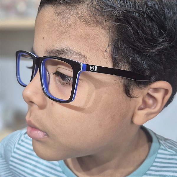 Óculos de grau infantil masculino - Modelo 6627 azul
