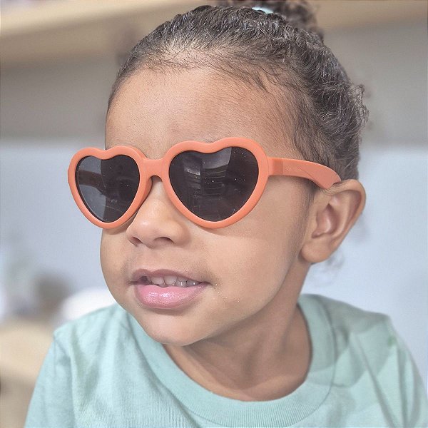 Óculos de sol infantil feminino - 8305 coracao