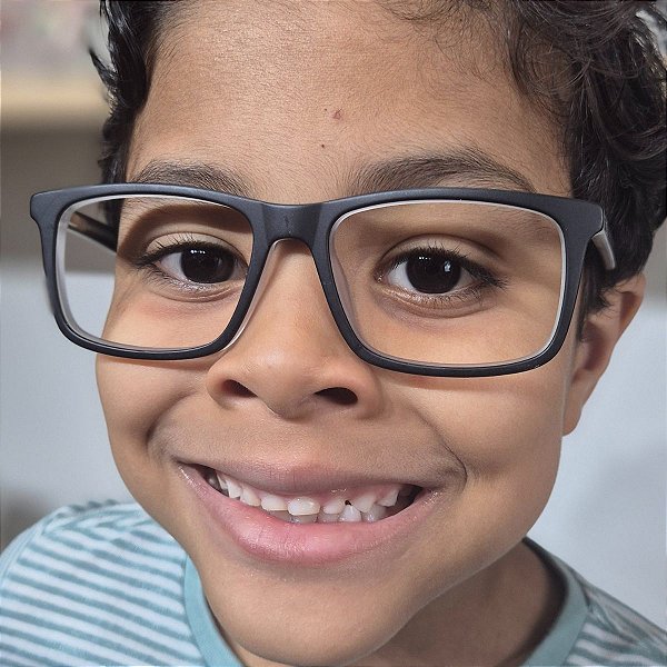 Armação de óculos infantil masculino - Modelo 6627 preto