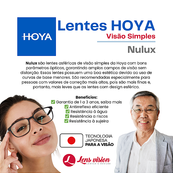 Hoya Nulux | Visão Simples