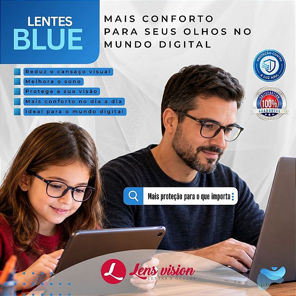Lentes BLUE – Mais conforto para seus olhos no mundo digital
