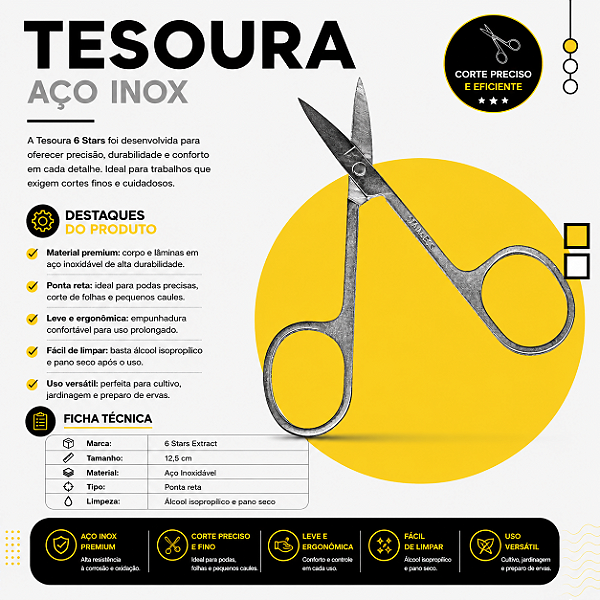 Tesoura Aço Inox