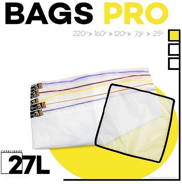 Kit Bags de Ice Full Mesh- 27L com 5 Bags + Tela de secagem