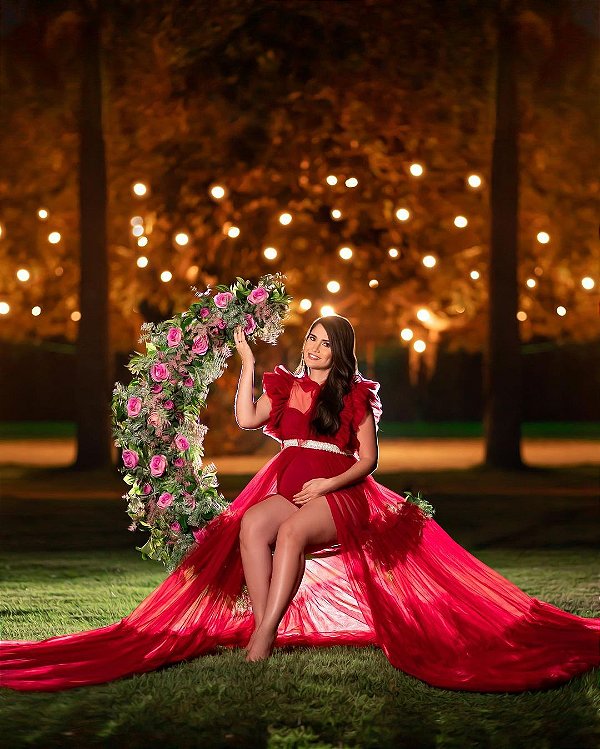 VESTIDO CRISTINA TULE LUXO