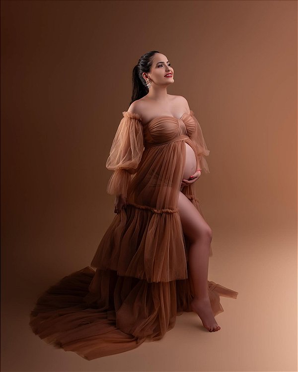 VESTIDO LUIZA TULE LUXO (VÁRIAS FORMAS DE USAR)