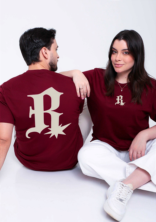 Camiseta unissex R estrela