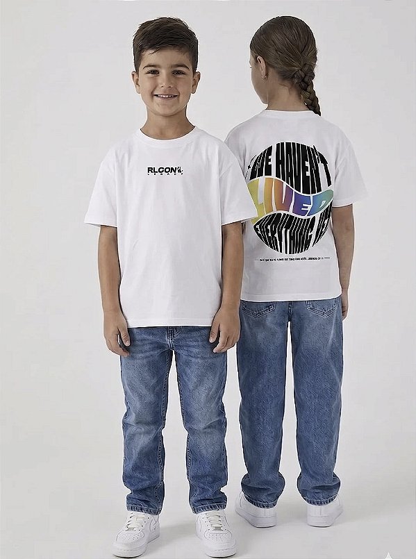Camiseta Infantil RL CON LEGACY Branca