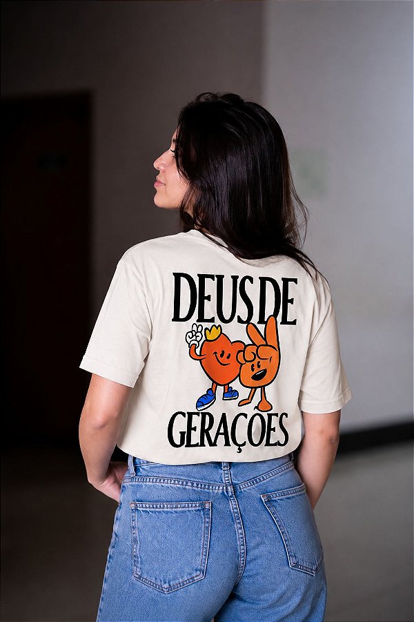 Camiseta Unissex Deus de Gerações Off-white