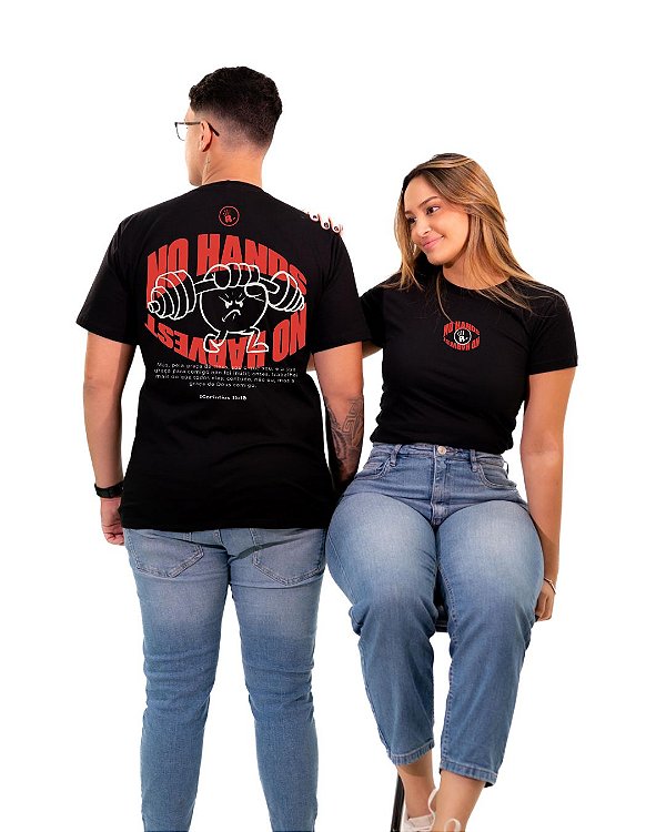 Camiseta No Hands No Harvest Preta