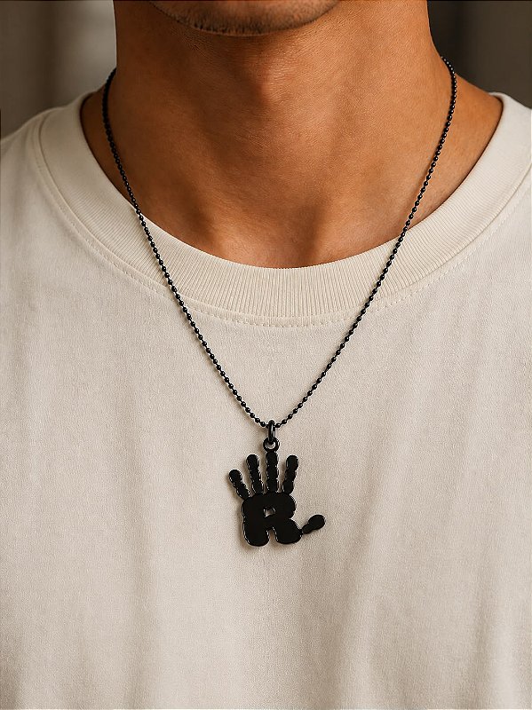 Colar Mão RL Preto