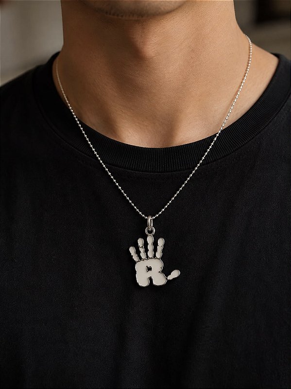 Colar Mão RL Branco