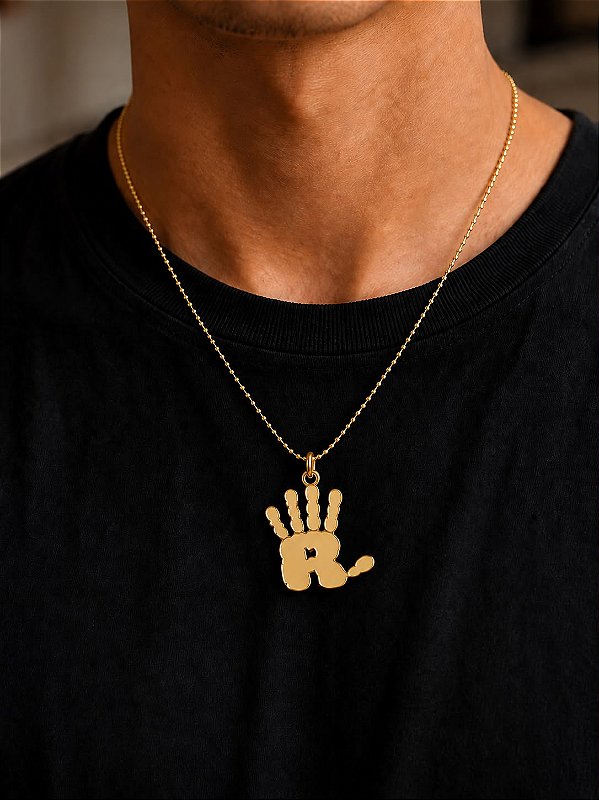 Colar Mão RL Dourado