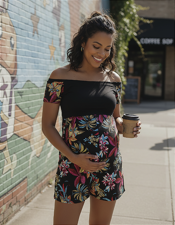 Macaquinho para gestante - maternidade