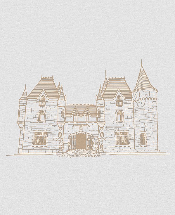 Desenho Casamento - Castelo de Itaipava (RJ)