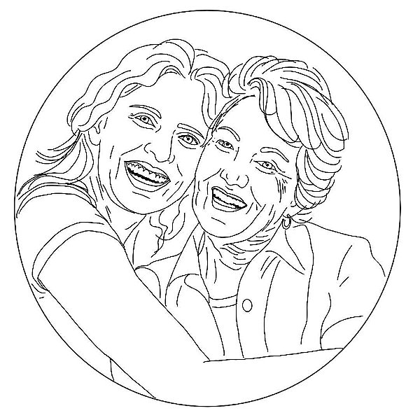 Traços digitais baseados em fotos para bordados