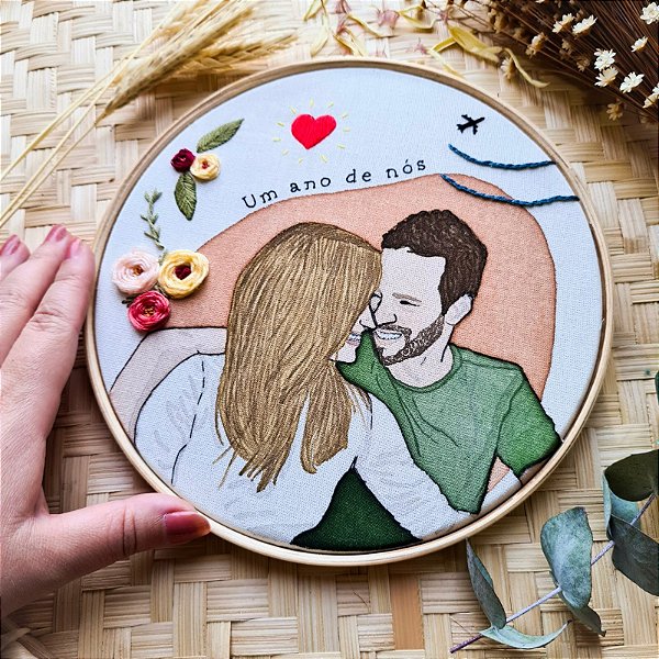 Fotografias em bordado e aquarela - detalhista