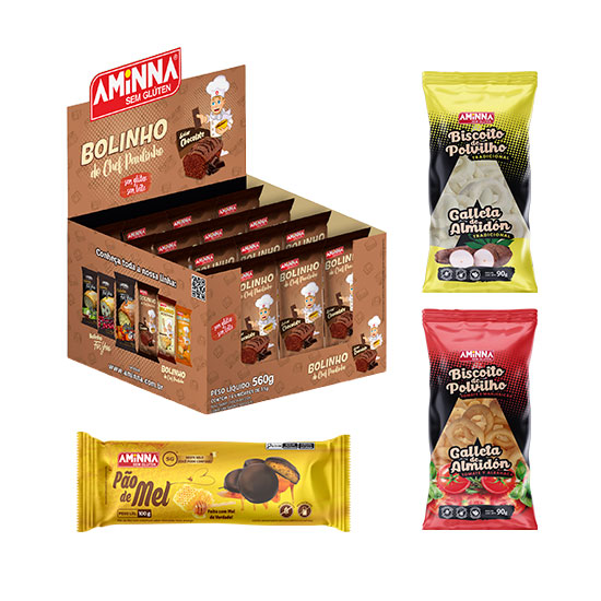 Kit Aminna Os Mais Amados Sem Glúten - Opção 01