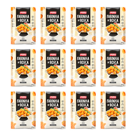 Farinha de Rosca SG® sem Glúten Aminna, 12 unidades de 300g - ID: 36