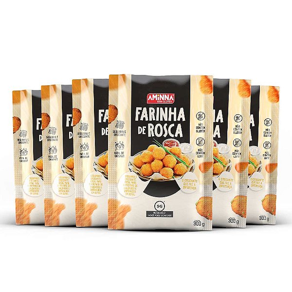 Farinha de Rosca SG® sem Glúten Aminna, 6 unidades de 300g - ID: 36