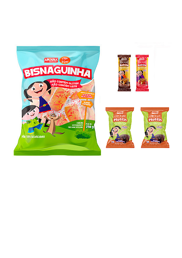 Kit O Show da Luna Aminna Sem Gluten e Sem Leite