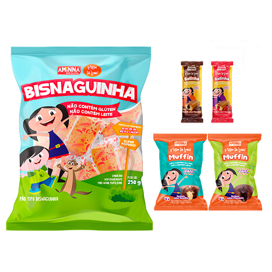 Kit O Show da Luna Aminna Sem Gluten e Sem Leite