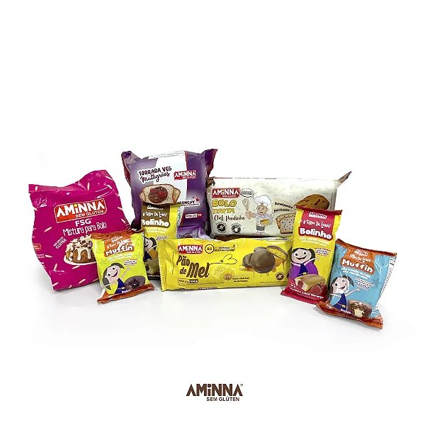Kit Café da Manhã Sem Glúten - Seleção Especial Aminna