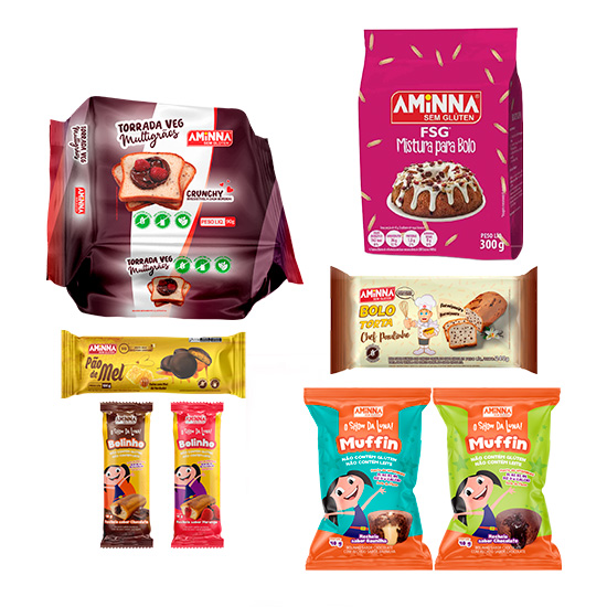 Kit Café da Manhã Sem Glúten - Seleção Especial Aminna