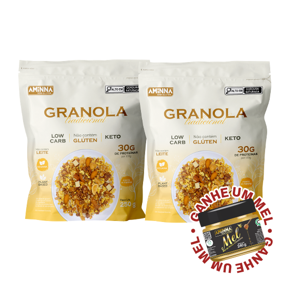 Kit Granolas Tradicional + Mel de brinde