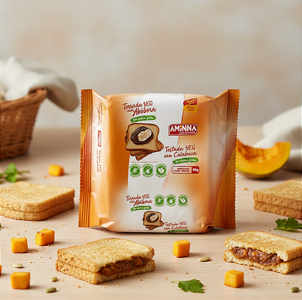 Torrada VEG com Abóbora, 90g - ID: 56