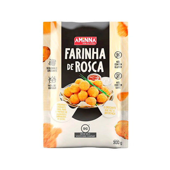 Farinha de Rosca SG® sem Glúten Aminna, 300g - ID: 36