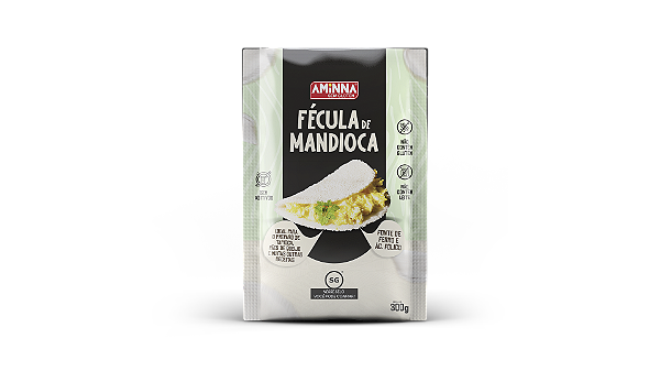 Fécula de Mandioca sem Glúten Aminna, 300g - ID: 74