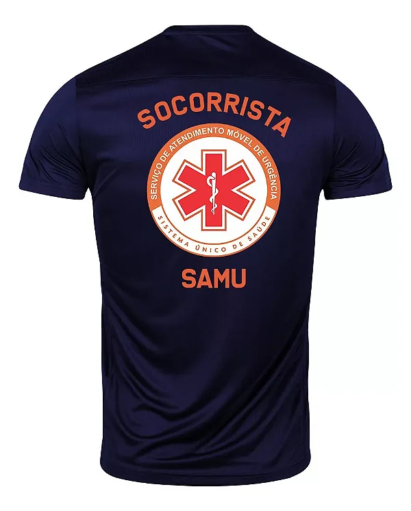 Camiseta Socorrista SAMU - Preta