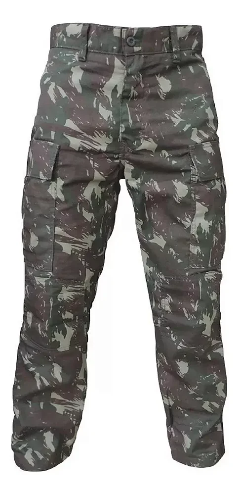 Calça de Combate Camuflada - Lisa - Exército Brasileiro