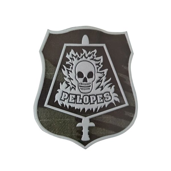 Distintivo emborrachado Camuflado - PELOPES