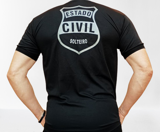 Camiseta Dry Fit Militar - Estado civil Solteiro