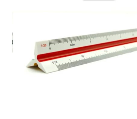 ESCALÍMETRO TRIÂNGULAR 15CM