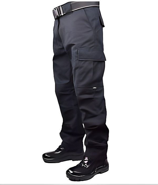 Calça Cargo Rip Stop - Preta