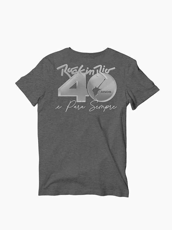Camiseta Comemorativa 40 Anos Rock in Rio