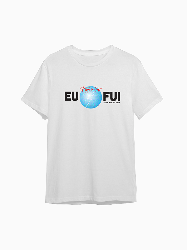 Camiseta Eu Fui Rock in Rio Branca