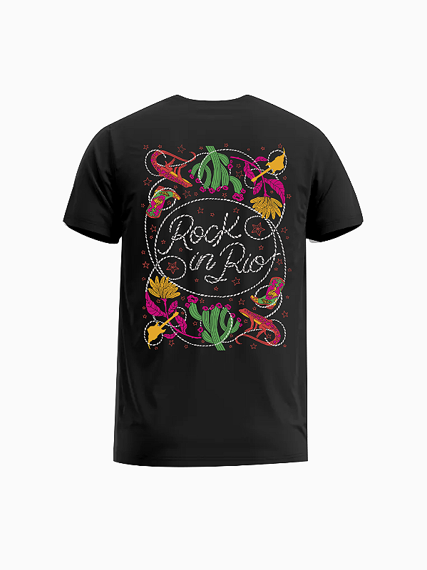 Camiseta Corda Rock in Rio Preta