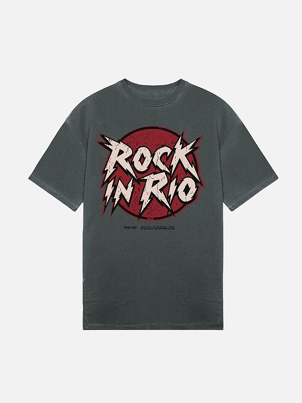 Camiseta Raios Estonada Cinza