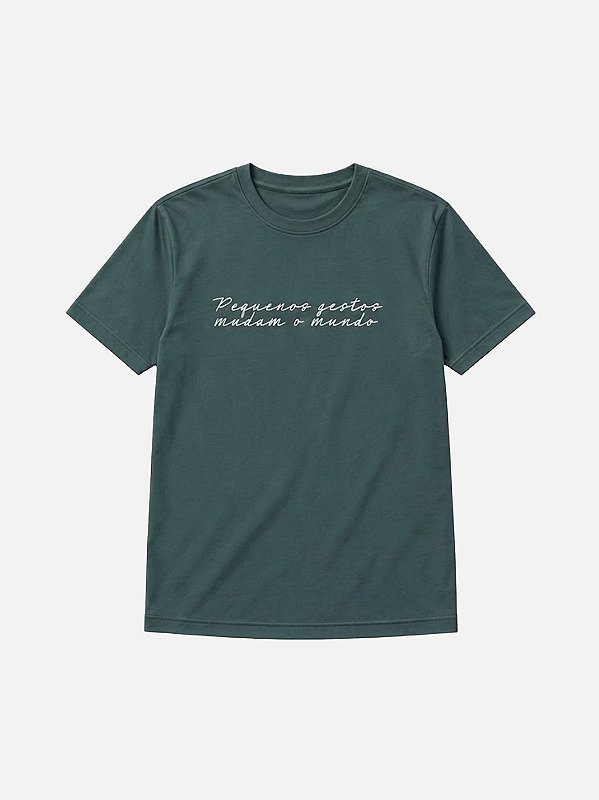 Camiseta Ação PEQUENOS GESTOS Verde