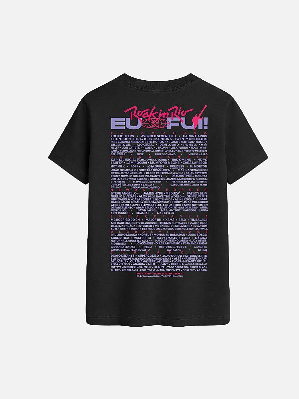 Camiseta Eu Fui Rock in Rio - Edição Limitada 2026