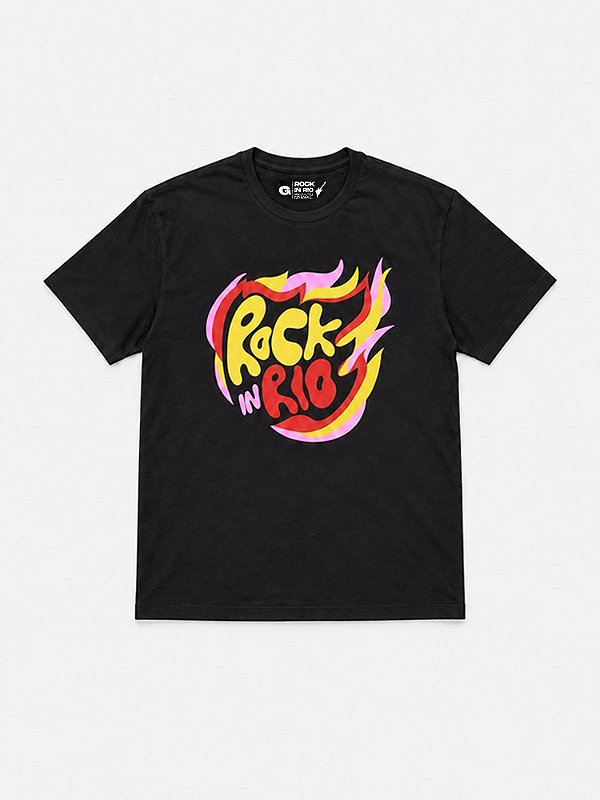 Camiseta Fogo Preta