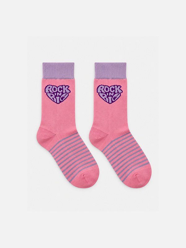 Meia Rock in Rio Coração Rosa