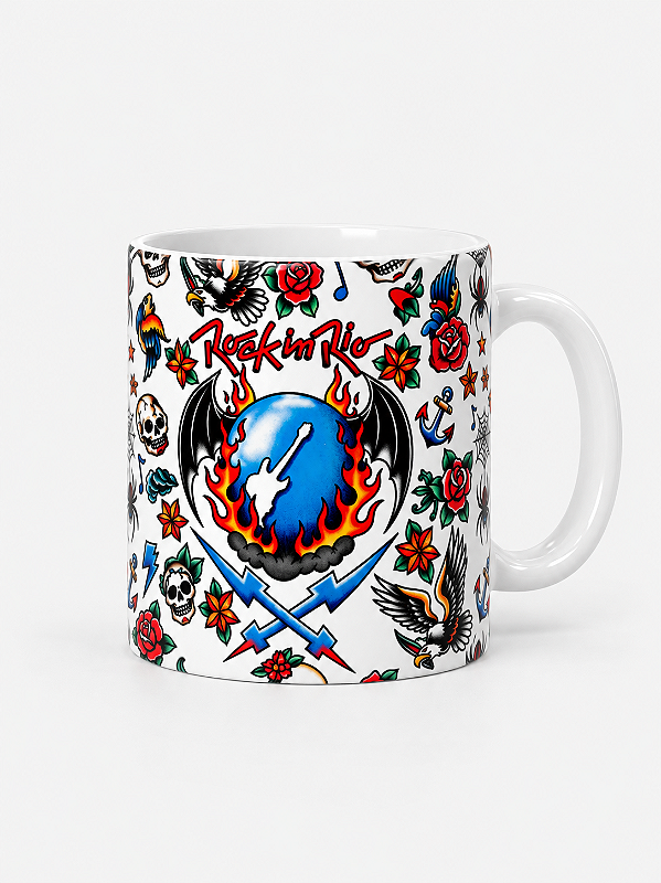 Caneca Tattoo Rock in Rio
