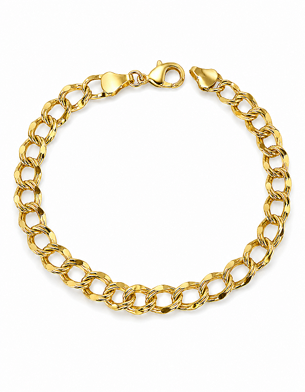 Pulseira Elo Duplo Ouro
