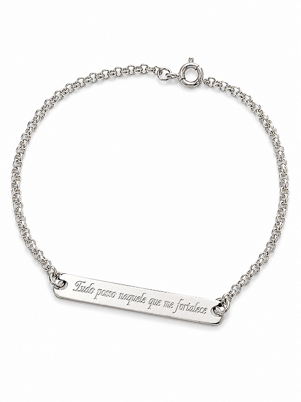 Pulseira Tudo Posso Naquele Que Me Fortalece.