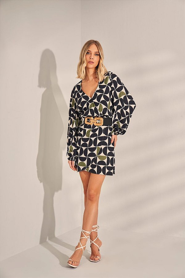 VESTIDO CURTO ESTAMPA EXCLUSIVA