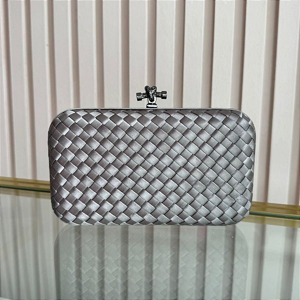 Bolsa Clutch Cinza